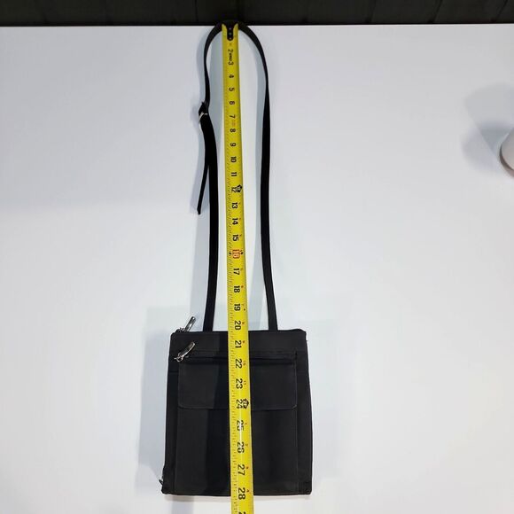 Black Crossbody Travel Bag Purse Catherina Organizer Expandable Pack Handbag EUC - Picture 5 of 13